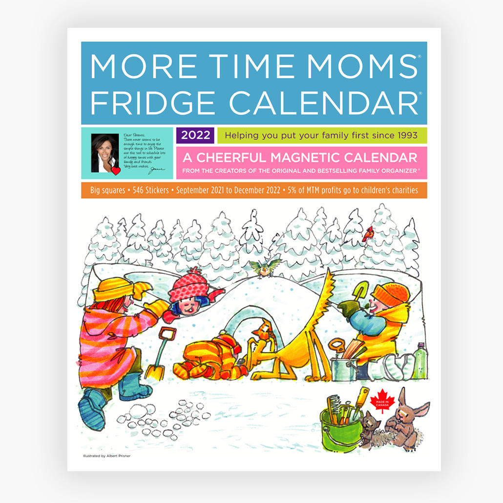 Fridge Calendar 2022 More Time Moms